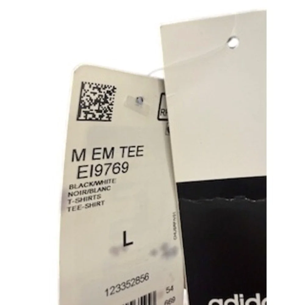 Adidas M EM TEE Men Black Performance Graphic Training T-Shirt EI9769 Size L NEW